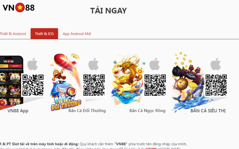 Hướng dẫn tải app VN88 phiên bản IOS