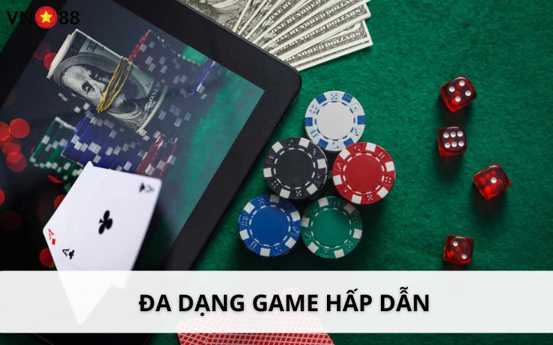 Sảnh AG Gaming sở hữu nhiều trò chơi đặc sắc